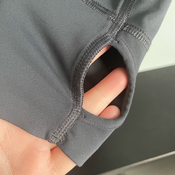 Lululemon Foxy Plaid Sidewalk Grey Fall Jacket. Sz12 - Picture 4 of 10